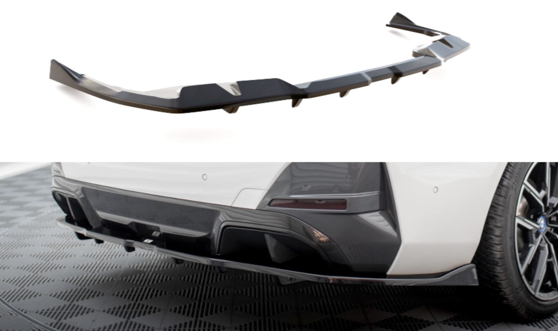 Splitter Tylny Środkowy (Z Dyfuzorem) V.2 Maxton BMW i4 M-Pack G26-6