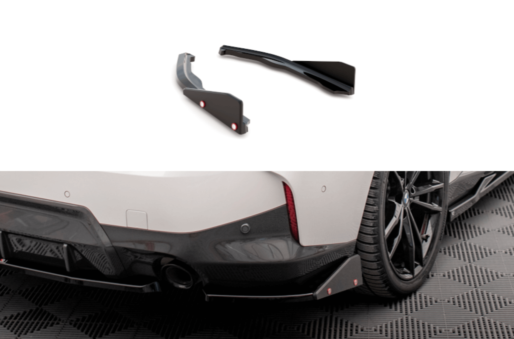 Splittery Tylne Boczne V.2 + Flaps Maxton BMW 2 Coupe M-Pack G42-5