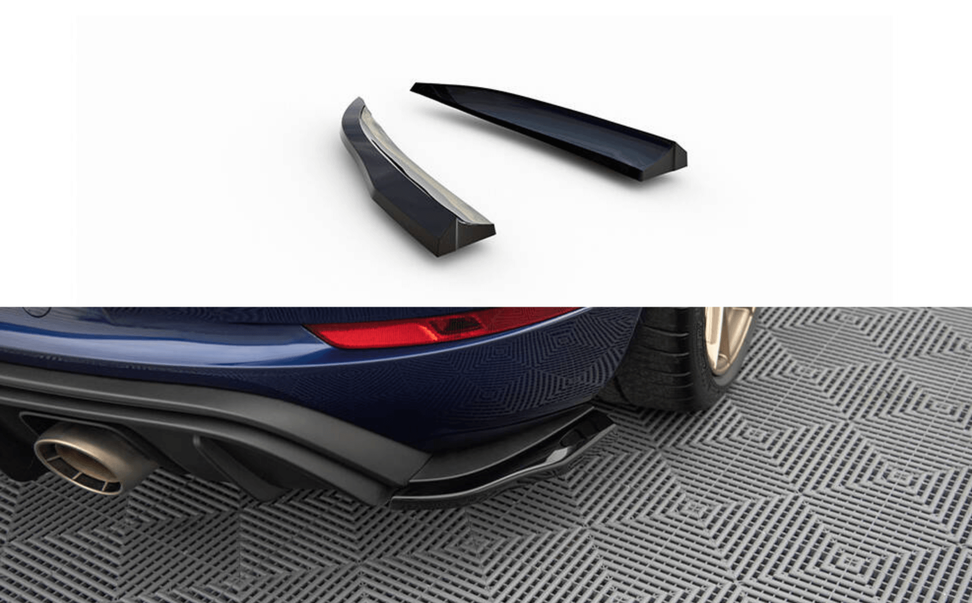Splittery Tylne Boczne Maxton Porsche 718 Cayman GT4 RS 982c-6