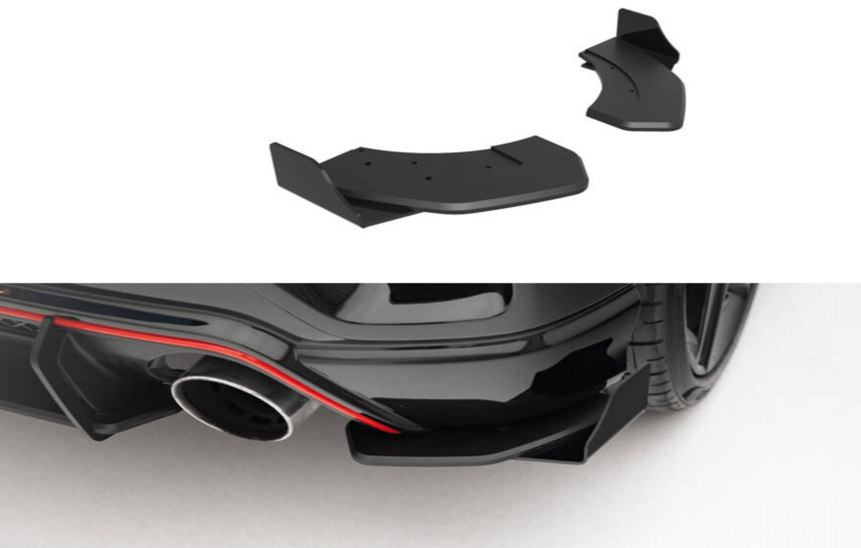 Splittery Tylne Boczne Street Pro + Flaps Maxton Hyundai Veloster N Mk2-5