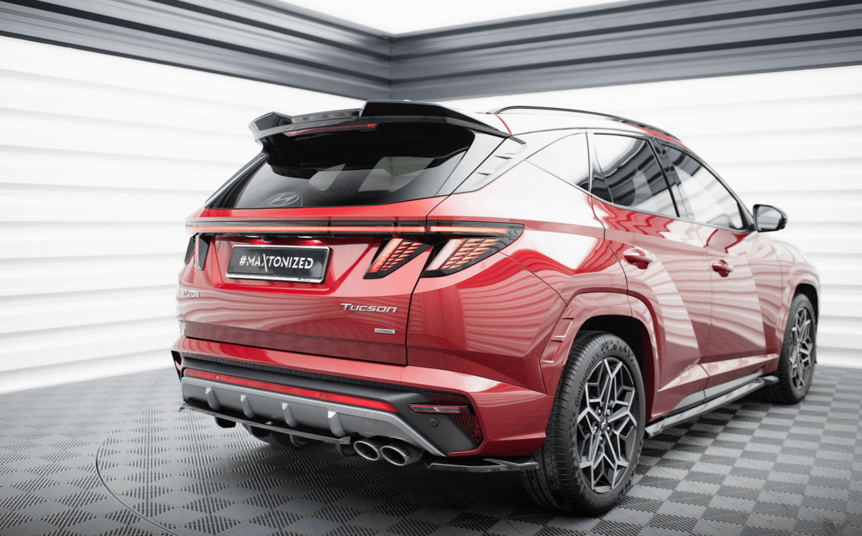 Spoiler Cap 3D Maxton Hyundai Tucson N-Line Mk4 - Mk4 Facelift-7