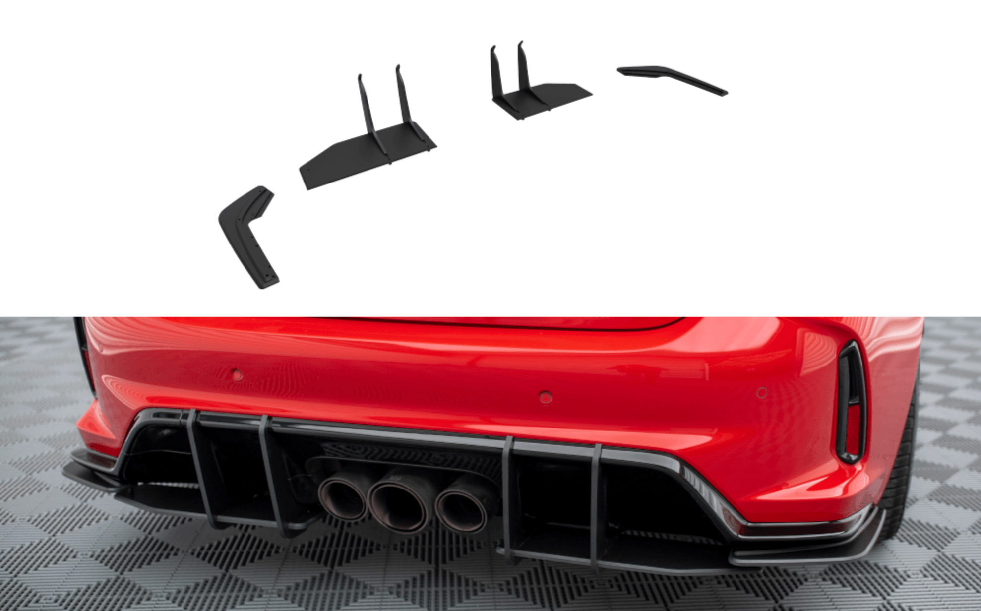 Splittery Tylne Boczne Street Pro Maxton Honda Civic Type-R Mk 11-7