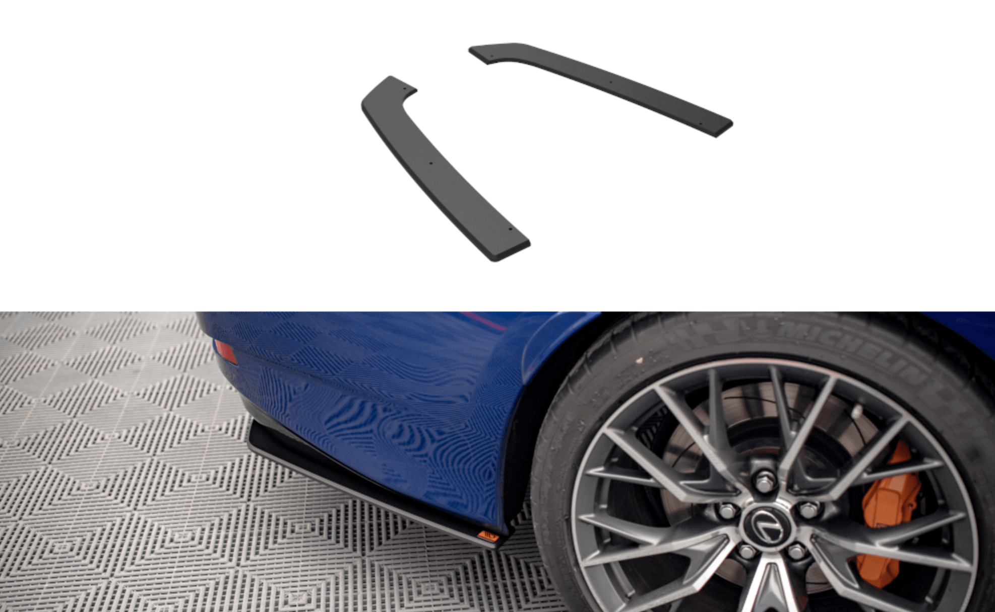 Splittery Tylne Boczne Street Pro Maxton Lexus GS F Mk4 Facelift-5