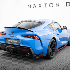 Splittery tylne boczne Maxton V2 Toyota Supra MK5 (czarny połysk)