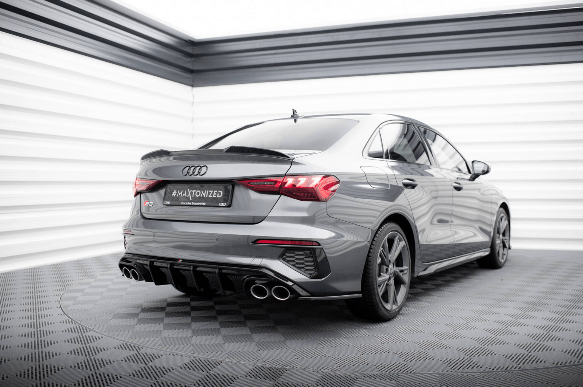Spoiler Cap 3D Maxton AAudi A3 - A3 S-Line - S3 - RS3 Sedan 8Y - 8Y Facelift-10
