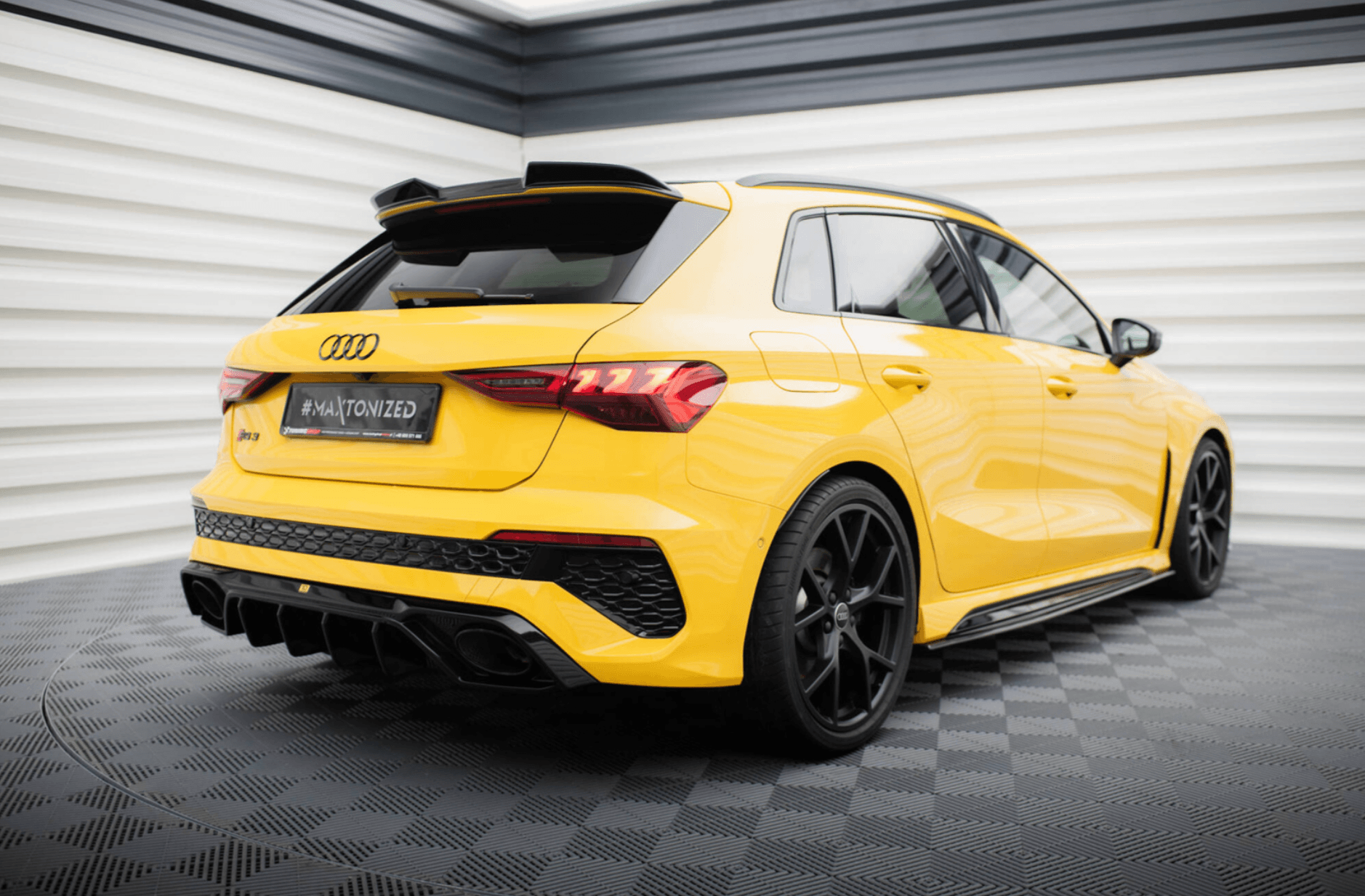 Spoiler Cap 3D Maxton Audi RS3 - S3 - A3 S-Line Sportback 8Y - 8Y Facelift-2