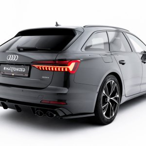 Dokładka Tylna + Atrapa Wydechu Maxton Audi A6 Sedan / Avant C8 / C8 Facelift